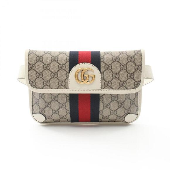GUCCI Beige Leather Fanny Pack - Picture 1 of 6
